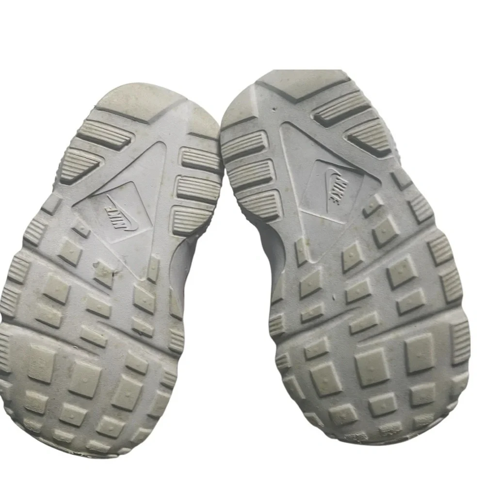 Nike huarache toddler girl sneakers size 7C pink/white slip on bungee type - Picture 6 of 11